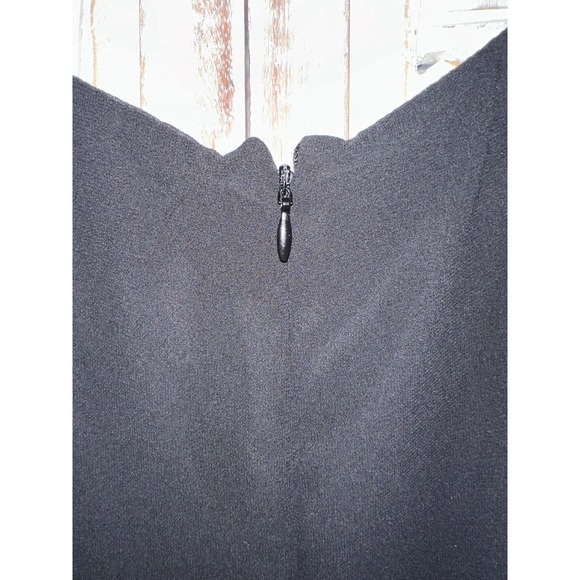 Lauren Ralph Lauren Black Midi Dress Wrap Flutter Sleeve Party Dress SZ 4 - Picture 10 of 10